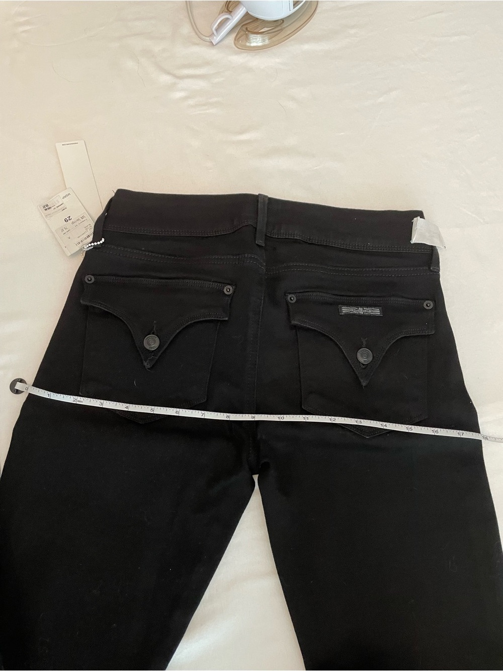 Hudson women’s black denim boot cut jeans, size 29. NWT.